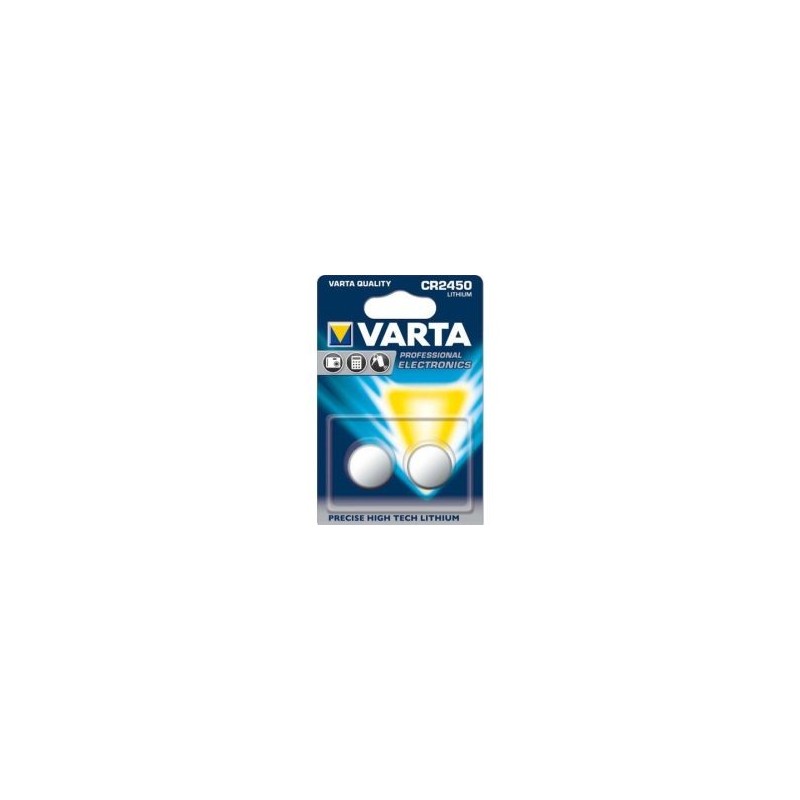 VARTA Professional Electronics Knopfzelle Batterie CR 2450 2er Blister